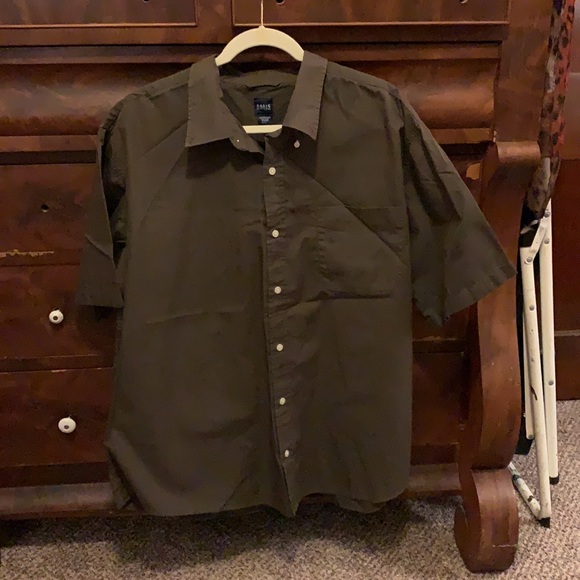two brown mens button down shirts/size 2X - Picture 3 of 10